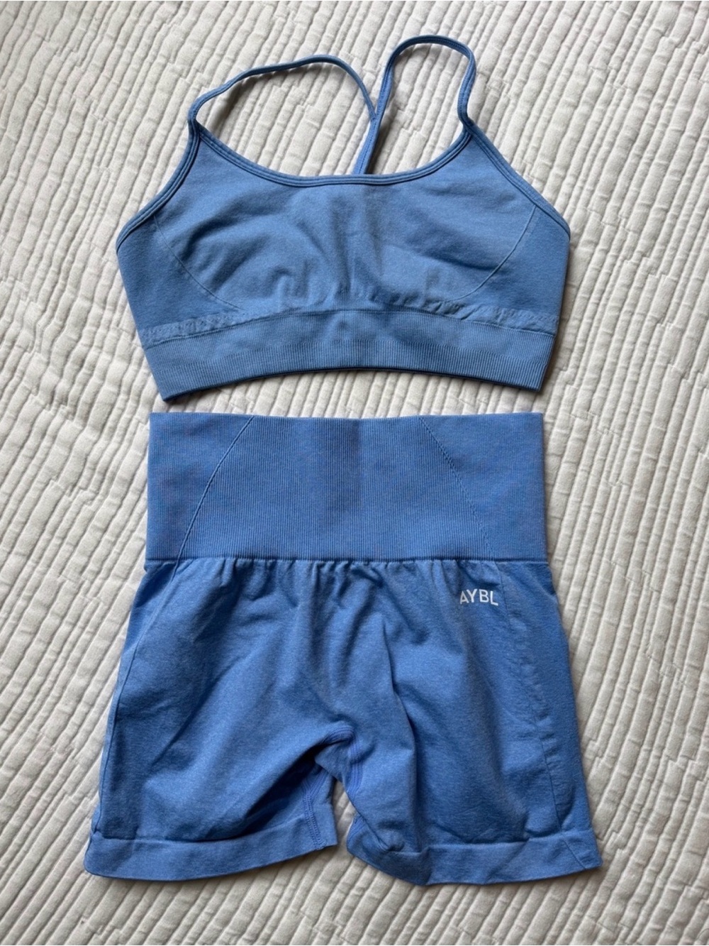 AYBL seamless shorts and sports bra set